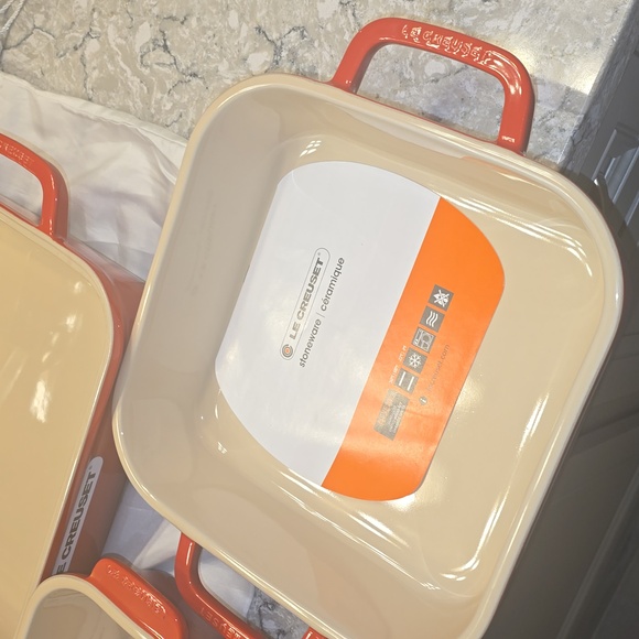 NWOT, Never Used  Le Creuset 4 Piece Set - Cerise Color - Picture 6 of 16